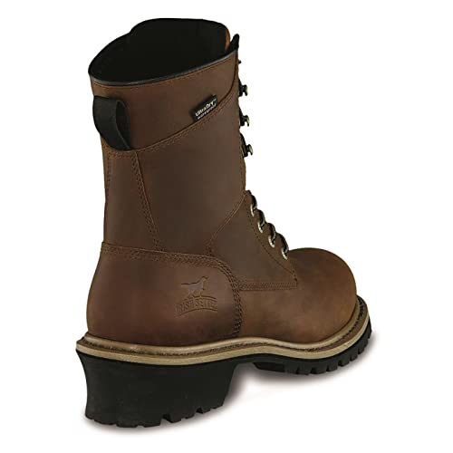 Irish Setter Men's Mesabi Waterproof 8" Logger Boots, Brown, 14 2E (Wide)