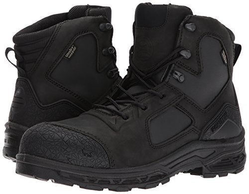 Irish Setter, Kasota, Men’s, 6", Waterproof, Non-Metallic Safety Toe, Work Boot, Black, 12 D (Medium)