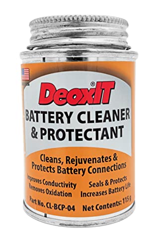 Caig DeoxIT Battery Cleaner & Protectant with Brush Lid