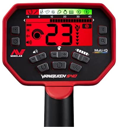 Minelab Vanquish 540 Pro-Pack Metal Detector with V12 12”x 9” and V8 8”x 5” Double-D Waterproof Coils