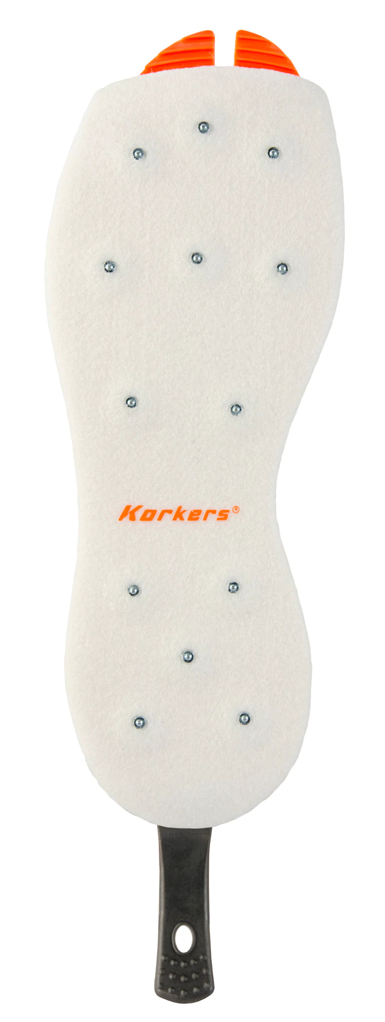 Korkers OmniTrax v3.0 Interchangeable Sole - Studded Felt - White/Orange