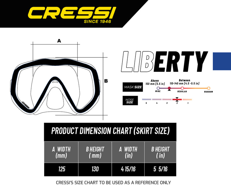 Cressi Perfect View Scuba Diving, Snorkeling Mask in Pure Comfortable Silicone, Available with Different Panoramic Lenses, Designed in Italy