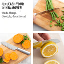 Rada Cutlery Cook's Utility Knife Stainless Steel Blade With Black Steel Resin Handle - 8-5/8 Inch