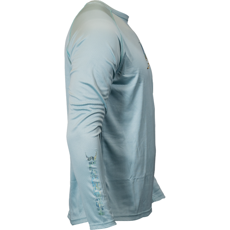 BLACKFISH CoolTech UPF Guide Long Sleeve Shirt, Splash Logo