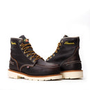 Thorogood 1957 Series 6” Waterproof Steel Toe Work Boots for Men - Full-Grain Leather with Moc Toe, Comfort Insole, and Slip-Resistant Heel Outsole; EH Rated