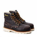 Thorogood 1957 Series 6” Waterproof Steel Toe Work Boots for Men - Full-Grain Leather with Moc Toe, Comfort Insole, and Slip-Resistant Heel Outsole; EH Rated