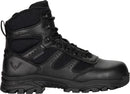 Thorogood Deuce 6” Waterproof Side-Zip Black Tactical Boots for Men and Women with Full-Grain Leather, Soft Toe, and Slip-Resistant Outsole; BBP & EH Rated