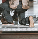 Thorogood 1957 Series 6” Waterproof Steel Toe Work Boots for Men - Full-Grain Leather with Moc Toe, Comfort Insole, and Slip-Resistant Wedge Outsole; EH Rated