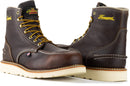 Thorogood 1957 Series 6” Waterproof Steel Toe Work Boots for Men - Full-Grain Leather with Moc Toe, Comfort Insole, and Slip-Resistant Wedge Outsole; EH Rated