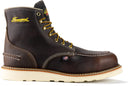 Thorogood 1957 Series 6” Waterproof Steel Toe Work Boots for Men - Full-Grain Leather with Moc Toe, Comfort Insole, and Slip-Resistant Wedge Outsole; EH Rated