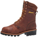 Thorogood Logger Series 9” Waterproof Insulated Steel Toe Work Boots for Men - Premium Leather with 400g Thinsulate and Vibram Slip-Resistant Heel Outsole