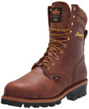 Thorogood Logger Series 9” Waterproof Insulated Steel Toe Work Boots for Men - Premium Leather with 400g Thinsulate and Vibram Slip-Resistant Heel Outsole