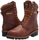 Thorogood Logger Series 9” Waterproof Insulated Steel Toe Work Boots for Men - Premium Leather with 400g Thinsulate and Vibram Slip-Resistant Heel Outsole