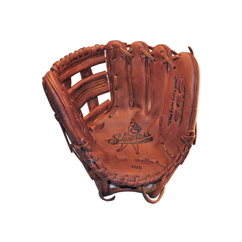 Shoeless Joe Gloves 11 3/4-Inch H-Web Professional Series Baseball Glove, Ages 11 to Adult