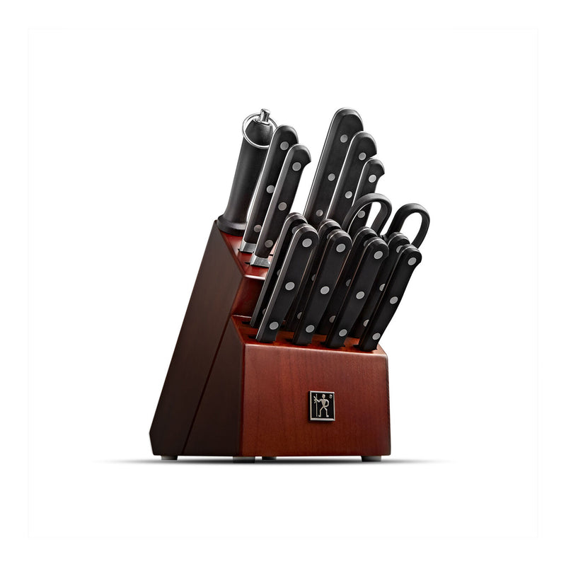 HENCKELS Classic Precision 16-Piece Kitchen Knife Set with Block, Chef Knife, Steak Knife Set