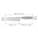 HENCKELS Modernist Hollow Edge Santoku knife, 5", Gray