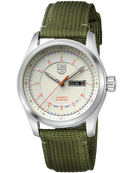 Luminox Men's Watch Atacama Field Automatic 1907.NF: 44mm Stainless Steel Case Green Webbing Strap 200 M Water Resistant