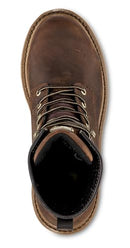 Irish Setter, Mesabi, Women’s, 8", Waterproof, Puncture Resistant, Steel Safety Toe, Logger Boot, Brown