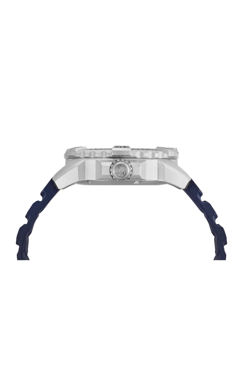 Luminox Mens Watch Navy Seal Steel 3253: 45mm Navy Blue Display Silver Stainless Steel 200 M Water Resistant