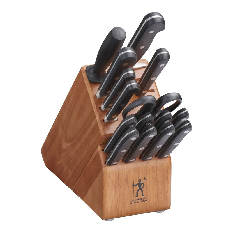 Henckels Solution 16-pc Self-Sharpening Knife Block Set - Walnut