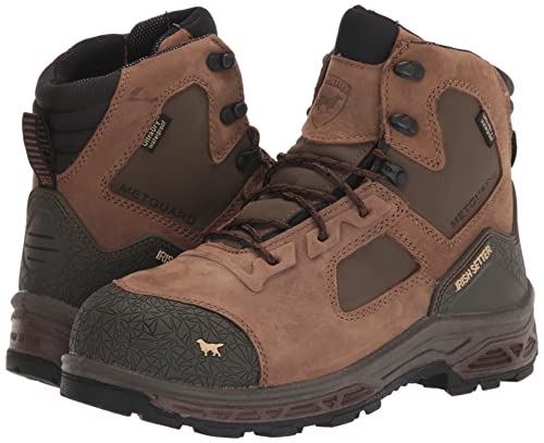 Irish Setter, Kasota, Men’s, 6", Waterproof, Non-Metallic Safety Toe & Internal Metguard, Work Boot, Brown