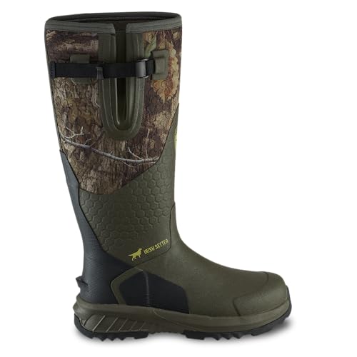 Irish Setter, MudTrek, Unisex, 17", Waterproof, Adjustable Full Fit, Hunting Boot, Mossy Oak Country DNA, 4 E (Wide)