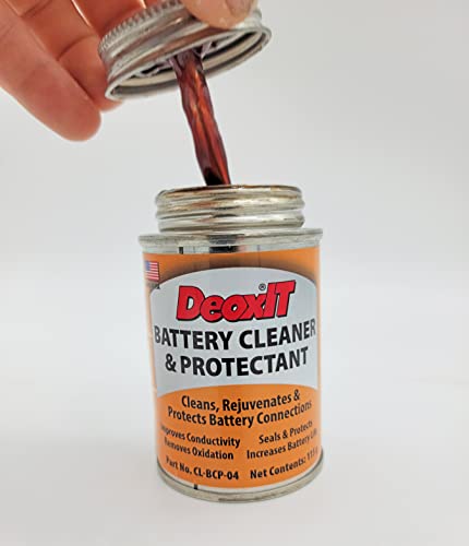 Caig DeoxIT Battery Cleaner & Protectant with Brush Lid