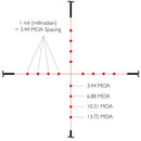 Hawke Vantage IR Riflescope, 1" - Mil Dot (Etched)