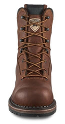 Irish Setter, Edgerton, Mens, 8", Waterproof, Non-Metallic Safety Toe, Work Boot, Brown