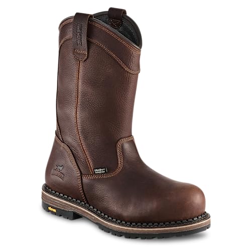 Irish Setter, Edgerton, Men's, 11", Waterproof, Non-Metallic Safety Toe, Work Boot, Brown