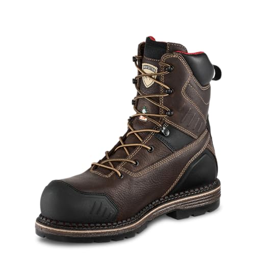 Irish Setter, Edgerton XD, Men’s, 8", Waterproof, Non-Metallic Safety Toe (CSA), Work Boot, Brown