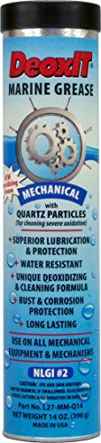 CAIG Laboratories, DeoxIT L27-MM-Q14, Mechanical Marine Lithium Grease with Cleaner/Deoxidizer, Quartz Particles, 396 g Tube, Pack of 6