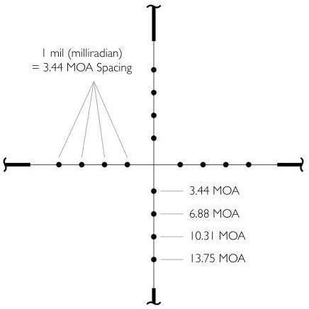 Hawke Vantage Riflescope, 1" - Mil Dot (Wire)