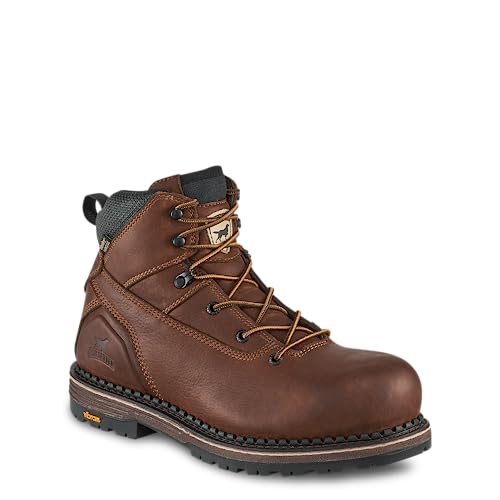 Irish Setter, Edgerton, Men's, 6", Waterproof, Non-Metallic Safety Toe, Work Boot, Brown