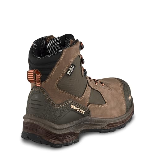 Irish Setter, Kasota, Women’s, 6", Waterproof, Non-Metallic Safety Toe, Work Boot, Brown