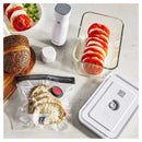 ZWILLING Fresh & Save 7-pc Vacuum Sealer Machine Starter Set, Sous Vide Bags, Meal prep, Airtight Food Storage Containers, Glass