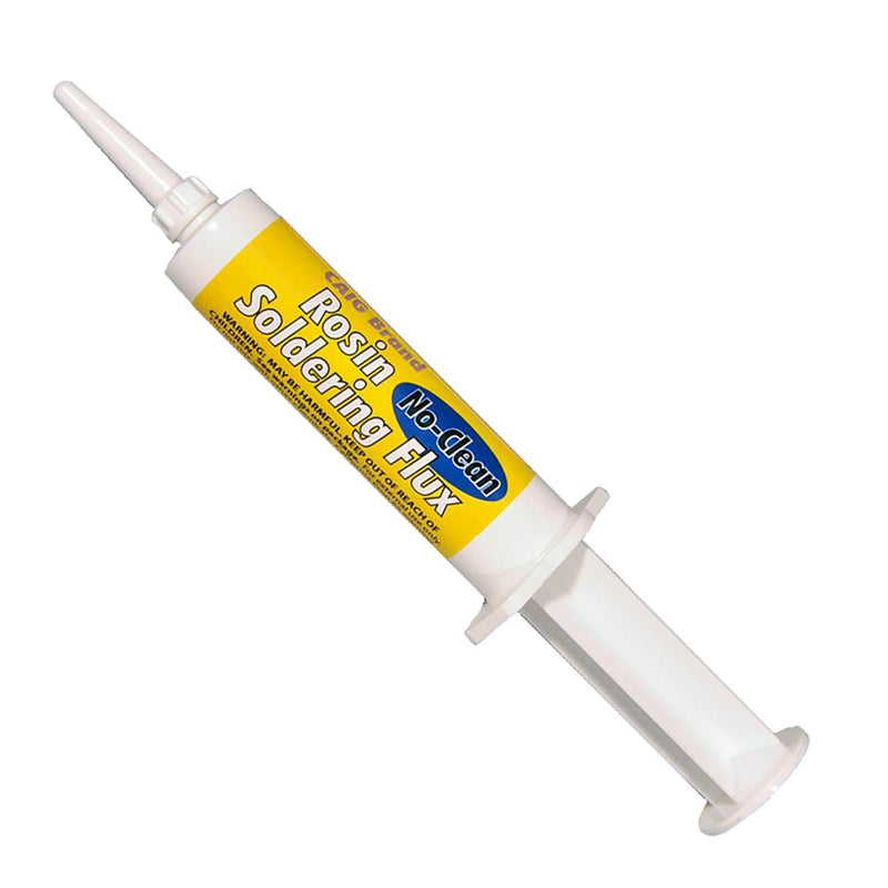 CAIG Labs., No-Clean ROSIN SOLDERING FLUX (Electrical), Syringe, 8 grams, Pack of 1