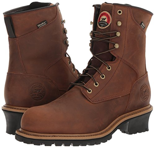 Irish Setter, Mesabi, Men’s, 8", Waterproof, Soft Toe, Logger Boot, Brown