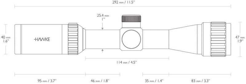 Hawke Vantage 2-7x32AO Riflescope