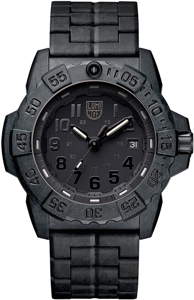 Luminox Navy Seal Mens Watch Black Out 45 mm (XS.3502.BO.L / 3500 Series)