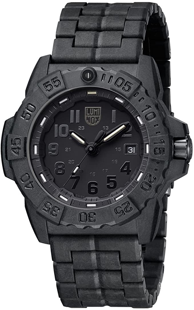Luminox Navy Seal Mens Watch Black Out 45 mm (XS.3502.BO.L / 3500 Series)