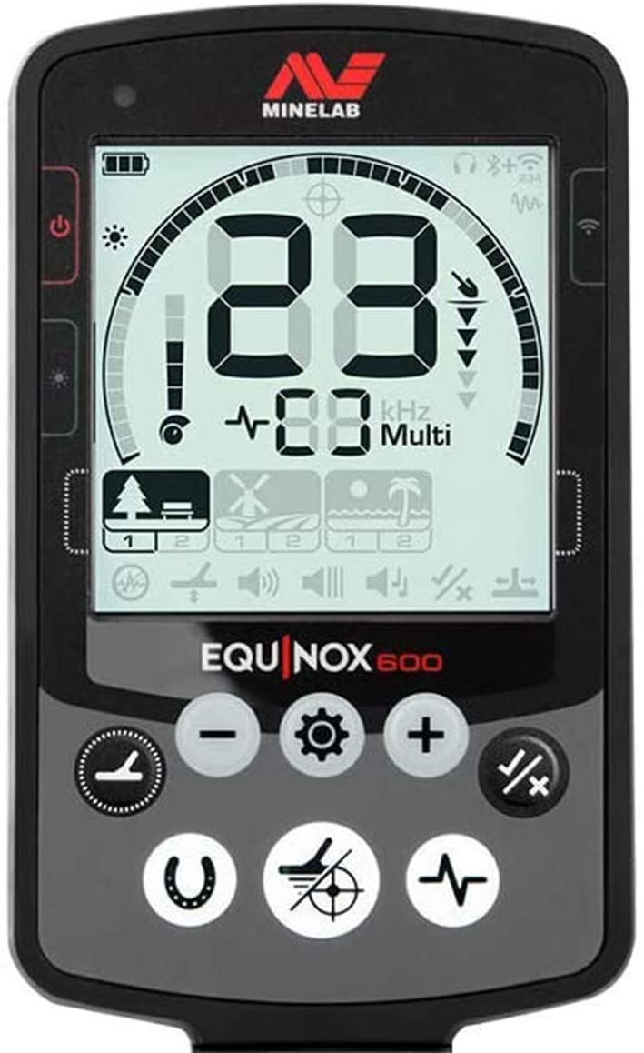 Minelab Equinox 600 Multi-Purpose Metal Detector with EQX 11" Double-D Smart Coil + Equinox Wireless Bluetooth Headphones