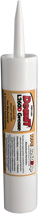 CAIG Labs., DeoxIT L260-DA8TP, Lithium Grease with cleaner/deoxidizer, Aluminum Particles, 226g Cartridge