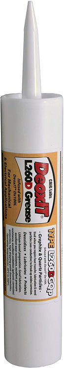 CAIG Labs., DeoxIT L260-DGQ8TP, Lithium Grease with cleaner/deoxidizer, Graphite/Quartz Particles, 226g Cartridge