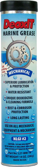 CAIG Labs., DeoxIT L27-MM-14, Mechanical Marine Lithium Grease with cleaner/deoxidizer, No Particles, 396 g Tube