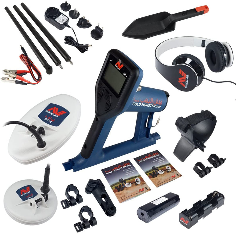 MINELAB Gold Monster 1000 Detector Bundle w/PRO Gold Gold Panning Kit