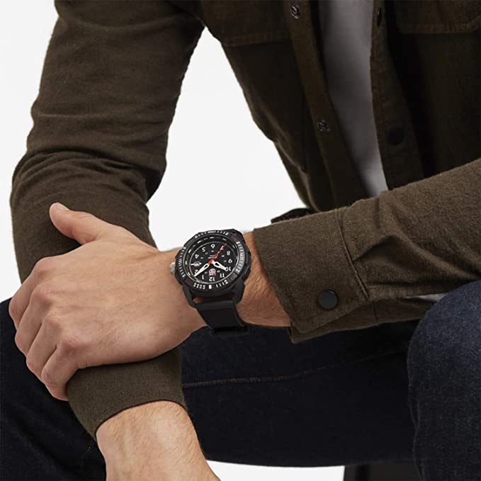 Luminox Men's Wrist Watch Ice-SAR Arctic 1001: 46mm Black Display Stainless Steel Case 200 M Water Resistant