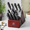 Henckels Solution 16-pc Self-Sharpening Knife Block Set - Walnut