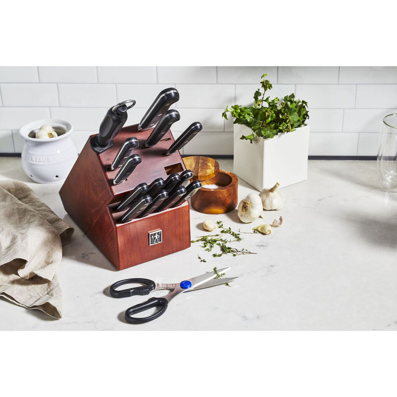 HENCKELS Classic Precision 16-Piece Kitchen Knife Set with Block, Chef Knife, Steak Knife Set