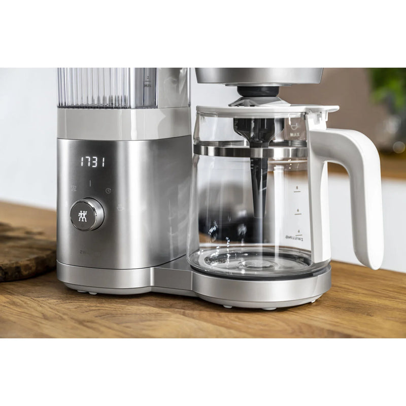 ZWILLING Enfinigy Glass Drip Coffee Maker 12 Cup, Awarded the SCA Golden  Cup Standard, Silver